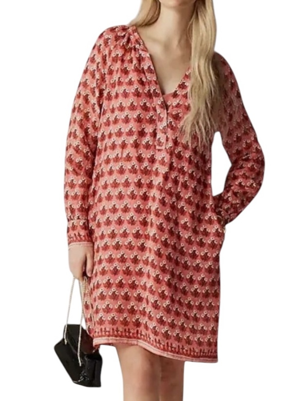 J. Crew Cabana Mini Dress in Block Print Ramie NWT Size Medium - Picture 7 of 7
